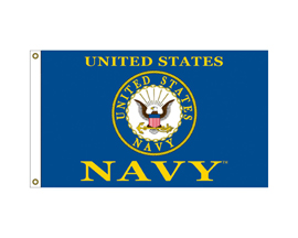 US Navy Logo Flag 3x5