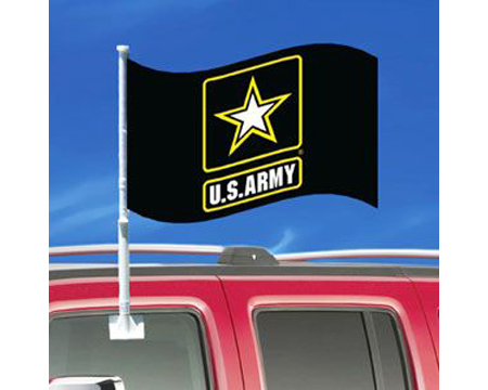 US Army Car Flag and Hanger