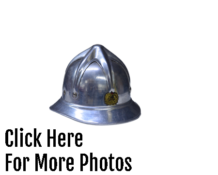 Bulgarian Aluminum Fireman Helmet Used