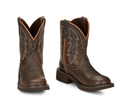 Justin Ladies Gypsy Lyla Round Toe Boots in Brown