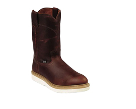 Justin Original Men's Wedge Work Boots in Brown