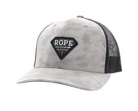 HOOEY Women's Rope Like a Girl Adjustable Snapback Hat (Grey/Black)