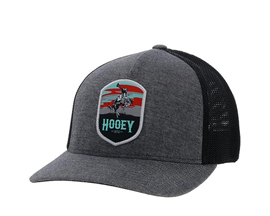 Hooey Cheyenne Flexfit Small/Medium Grey & Black Cap