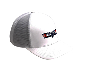 Black Clover Top Gun Golf Snapback Hat One Size White