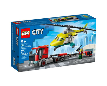 LEGO® City Rescue Helicopter Transport Set