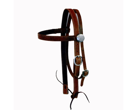 Smith & Edwards Headstall Mule Harness 1" Brown