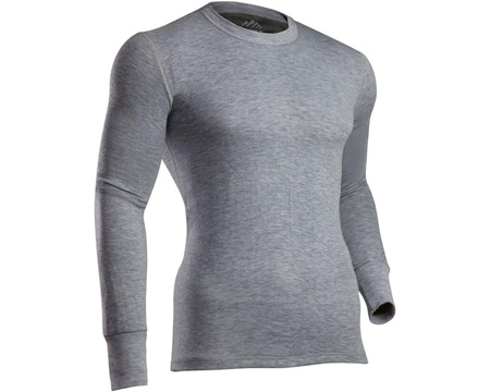 Coldpruf® Men's Platinum 2 3XL Base Layer Long Sleeve Top - Heather Grey