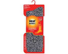 Heat Holders® Women's Primrose Original Twist Crew Sock - Black / Light Grey