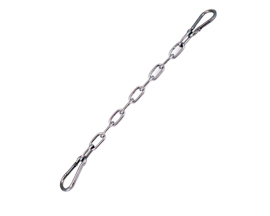 Stainless Small 11 Link Snap-on Curb Strap