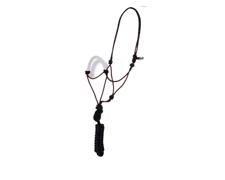 Rope Halter & Lead Combo Wrapped Noseband