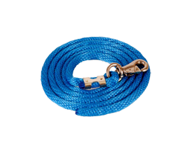 Mustang Manufacturing® 5/8 in. Poly Lead Rope with Brass Bull Snap - 9 ft. length- Pick Your Color