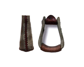 Ex-wide Roper Rawhide Covered Stirrup