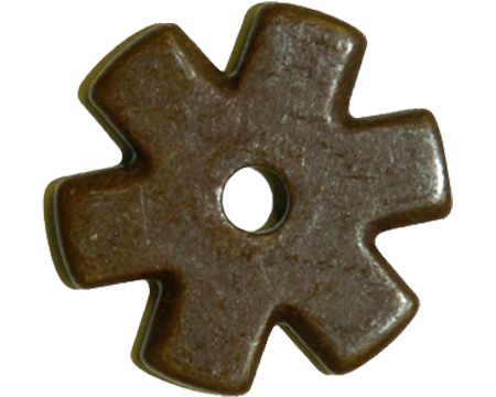Cowboy Tack® 1-1/4 in. Antique 6-point Rowels