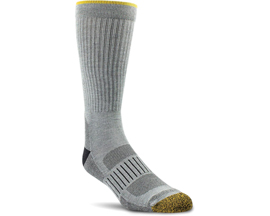 Ariat® Unisex High Performance Mid Calf Tek Work 2PK Large Socks - Grey