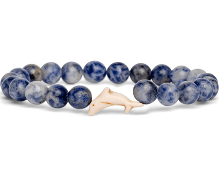 Fahlo® The Odyssey Dolphin Tracking Bracelet - Coastal Blue Stone