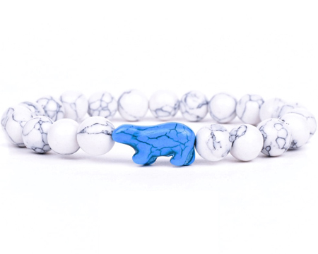 Fahlo® The Venture Polar Bear Tracking Bracelet - Arctic White Stone