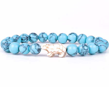 Fahlo® The Venture Polar Bear Tracking Bracelet - Glacier Blue Stone