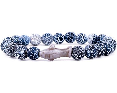 Fahlo® The Voyage Shark Tracking Bracelet - Deep Blue Stone