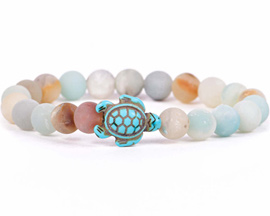 Fahlo® The Journey Sea Turtle Tracking Bracelet - Sky Stone