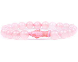 Fahlo® The Voyage Shark Tracking Bracelet - Coral Reef Pink Stone