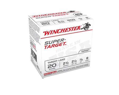 Winchester Super Target 20GA 2 3/4" 7/8oz 8 Shot 25 Count Shells