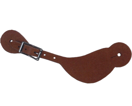 Shaped Harness Leather Spur Strap