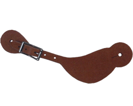 Shaped Harness Leather Spur Strap