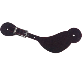 Shaped Latigo Leather Spur Strap