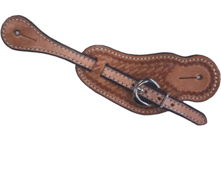 Buckaroo Basket Stamped Spur Strap