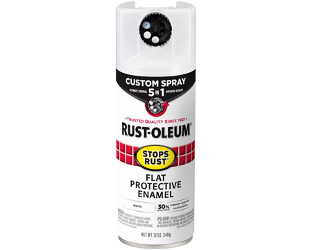Rust-oleum® 12 oz. Stops Rust® Protective Enamel with Custom Spray 5-in-1 - Flat White