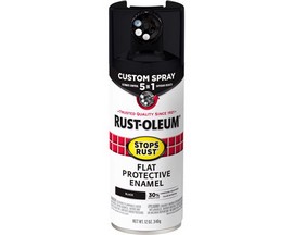 Rust-oleum® 12 oz. Stops Rust® Protective Enamel with Custom Spray 5-in-1 - Flat Black