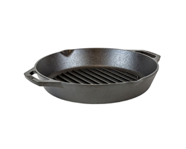 Lodge Cast Iron® 12 in. Dual Handle Cast Iron Grill Pan