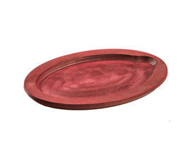 Lodge Cast Iron® 10 in. Oval Underliner - Red Wood