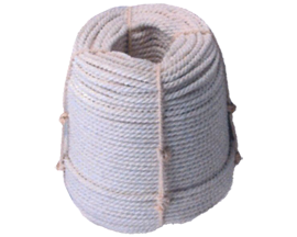 3 Strand Soft Cotton Rope By the Coil - Pick A Size