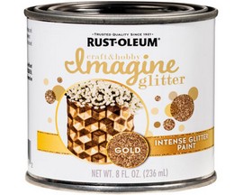 Rust-oleum® 8 oz. Imagine Craft & Hobby Intense Glitter Paint - Gold