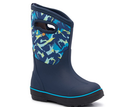Bogs® Kids Classic Mid Mountain Waterproof Boot - Navy Blue