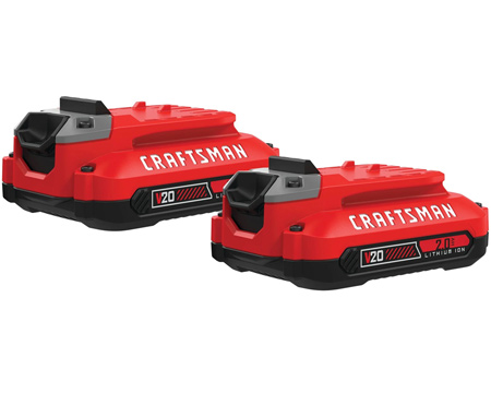 Craftsman® V20* 2.0Ah Lithium Ion Battery Pack - 2 pc.