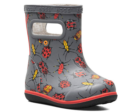 Bogs® Kids Skipper 2 Mid Rainboots - Grey Bugs