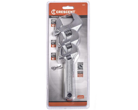 Crescent  Adjustable Wrench Set 3 pc