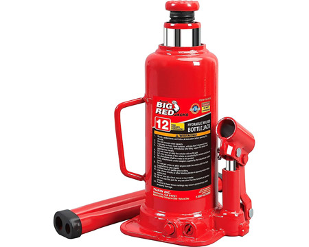 Torin&reg; Big Red Hydraulic Welded Bottle Jack - 12 ton
