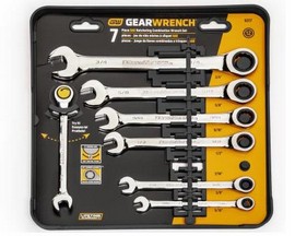 Gear Wrench® 72-Tooth 12 Point Ratcheting Combination SAE Wrench Set - 7 pc.