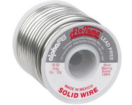 Alpha Fry® 0.125 in. Flo-Temp Silver Bearing Solid Solder Wire - Lead Free