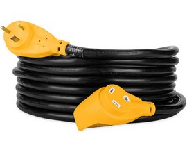 Camco&reg; 25 ft. Heavy-Duty 10-gauge RV Extension Cord with Power Grip Handles