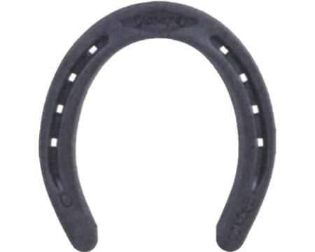 Plain Bronco Diamond Horseshoes - Pair