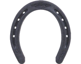 Plain Bronco Diamond Horseshoes - Pair