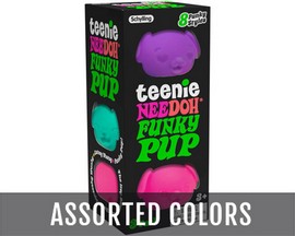 Teenie NeeDoh® 3-pack Funky Pups Sensory Toys - Assorted