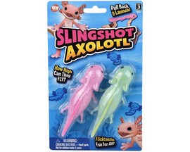 The Toy Network® 2-pack 4.33 in. Rubber Slingshot Toy - Axolotl