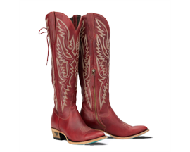 Lane Women's Monica Smoldering Ruby Western Boot with Adjustable Calf Width