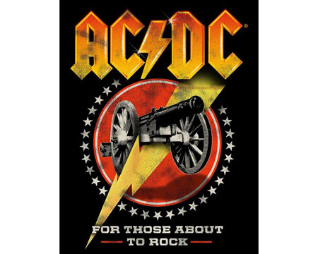 Signs 4 Fun® Metal Garage Sign - AC/DC Rock