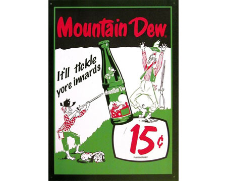 Signs 4 Fun® Metal Garage Sign - Mountain Dew® Rifleman